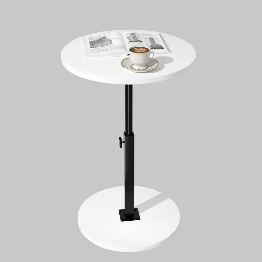 

Регулируемый приставной столик, круглый столик, маленький прикроватный столик, тумбочка в стиле середины века для гостиной, спальни, углов