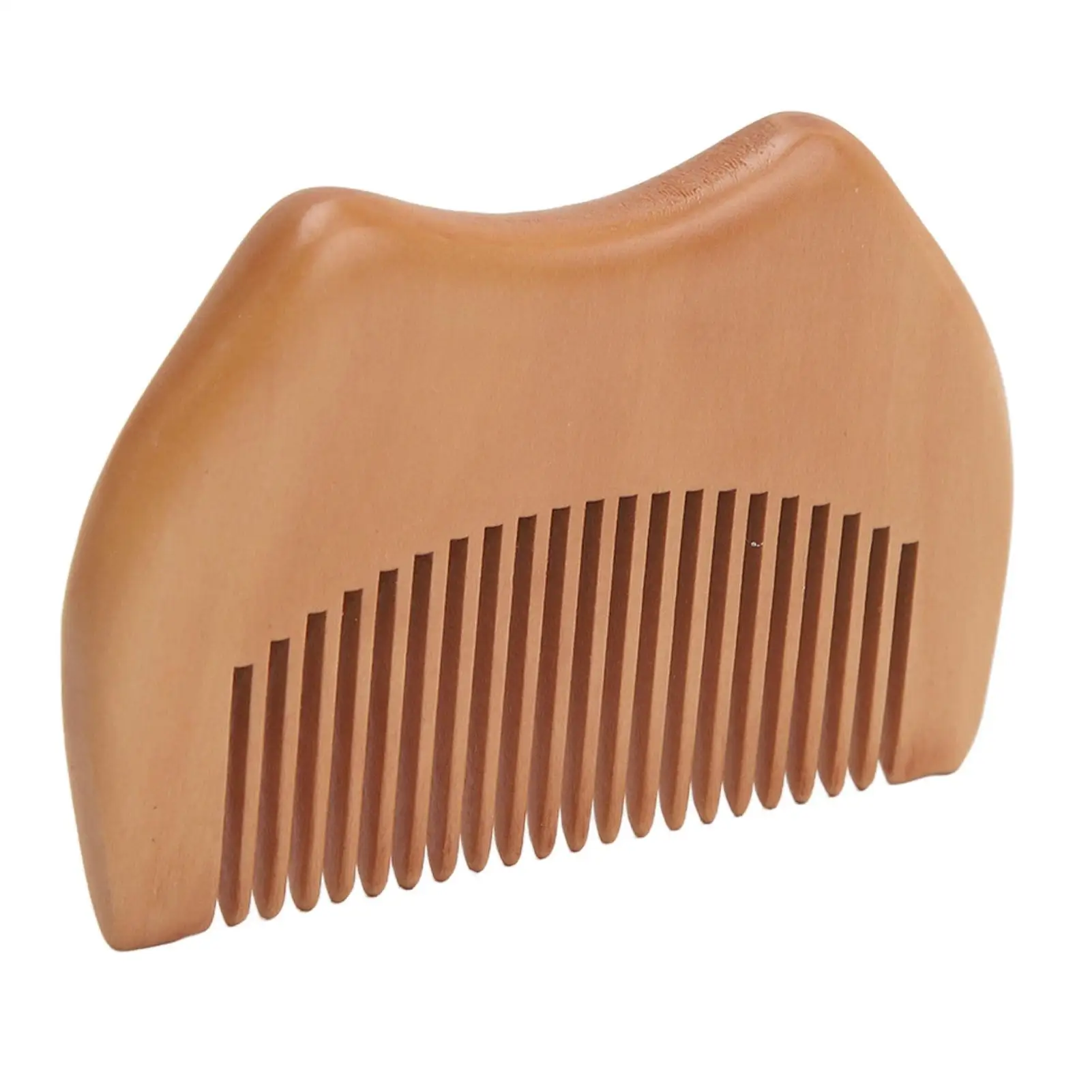 Ergonomic Wooden Pocket Comb for men - Stress Relief, Durable Wide Tooth Design, Portable & Comfortable