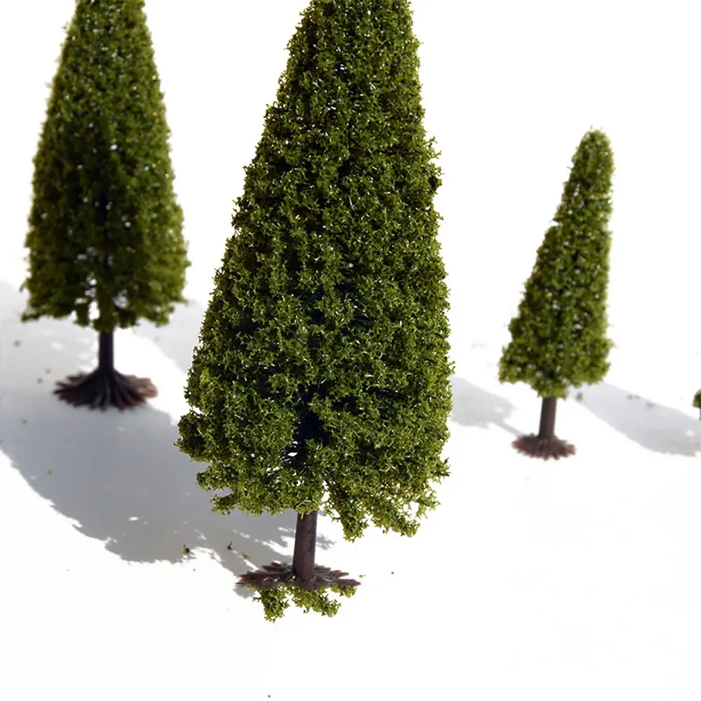 10PCS Micro Landscape Building Model Sand Table Materia DIY Greening Landscape Pine Tree Model Tower Pine Christmas Tree