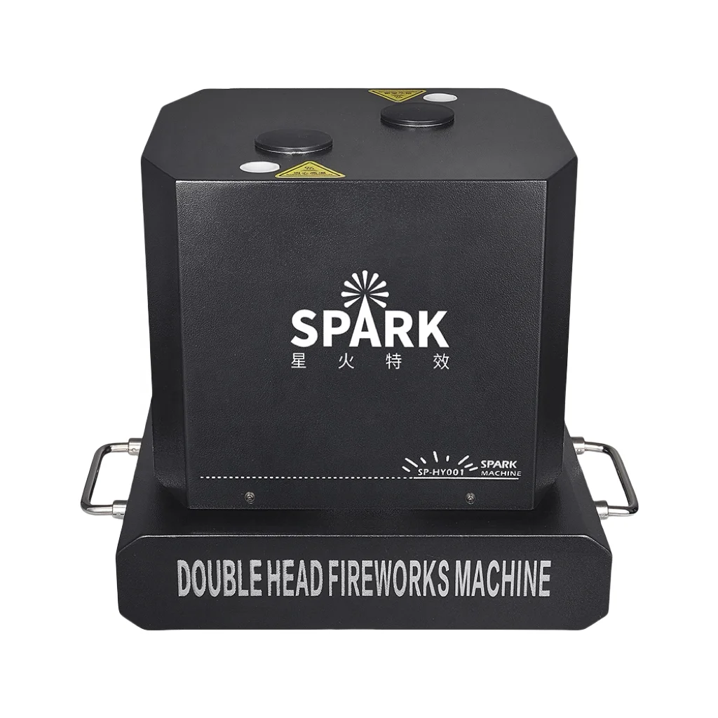 SP 1300w double-head Rotary Spark machine dmx Dual Head Rotation Fireworks machine Spinning Spark Machine for wedding