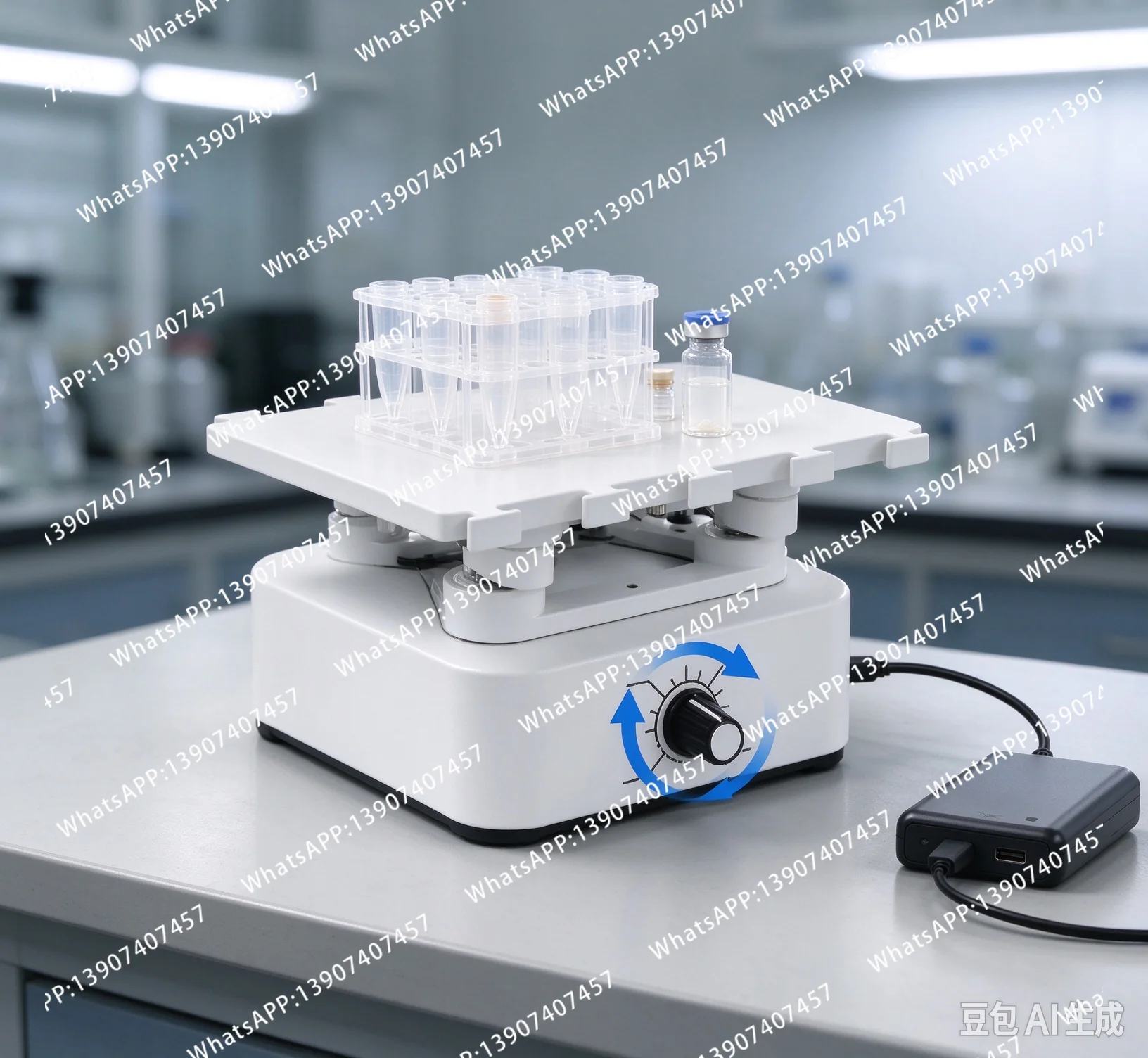 Mini Desktop Lab Orbital Shaker 360 Degree Rotating 30-120RPM Adjustable Speed Mixer Type-C Powered for Scientific Research