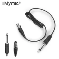 Iiimymic guitarra bajo instrumento música Cable Mini 4Pin XLR TA4F a 1/4 6,5mm 6,35mm para Shure Body pack transmisor