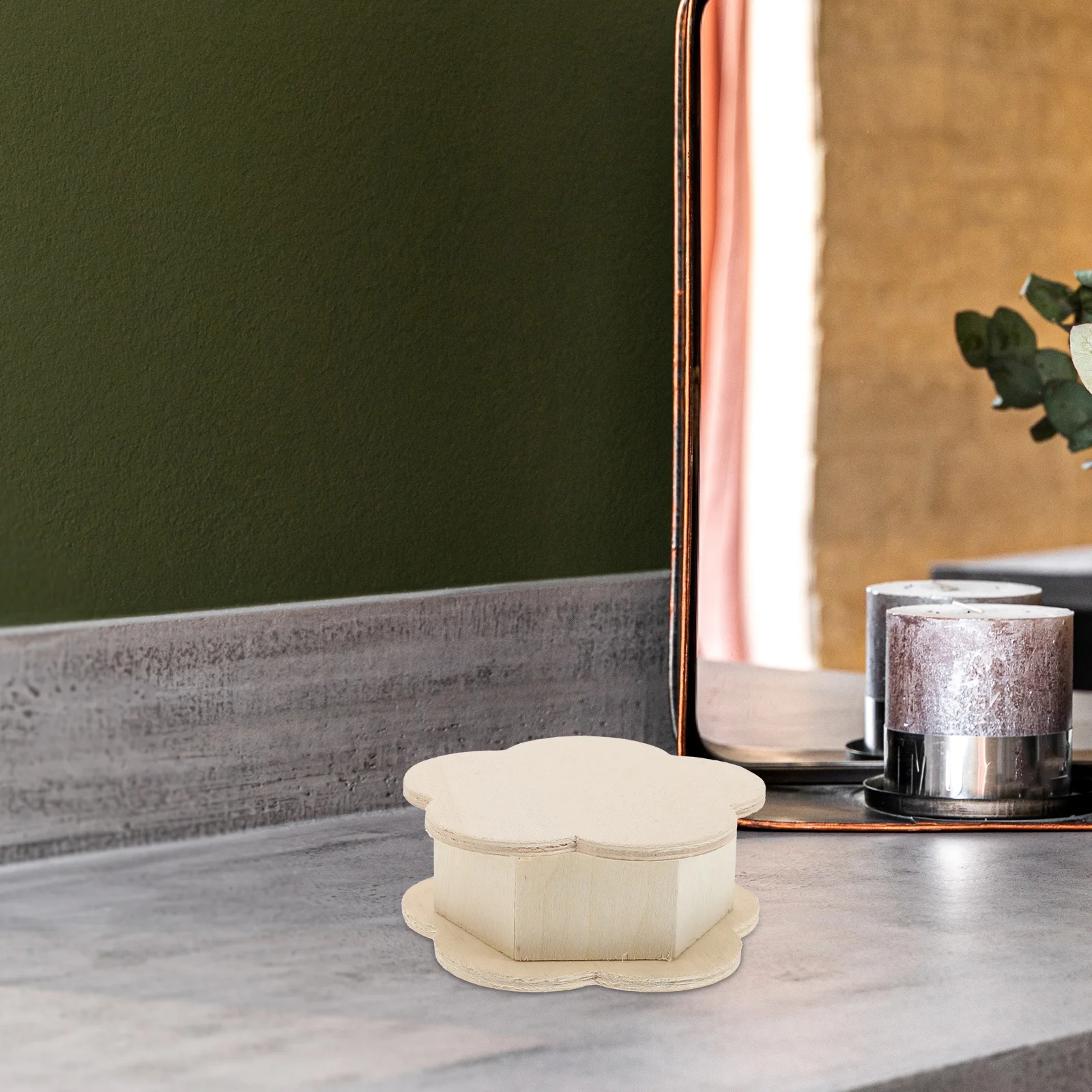 

3pcs Hexagon Wooden Storage Natural Pine Diy Unfinished Craft Organizer For Jewelry Keepsakes Trinket Box Vintage Wooden