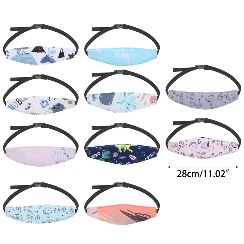 Car Head Support for Kids Toddler Baby Carseat Neck Support Sleep Headrest Head Strap Child Cartoon Eyeshade