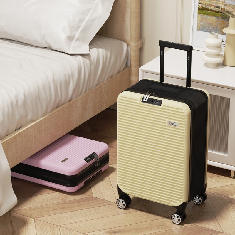 

Ультратонкий расширяемый дорожный чемодан с передним открытием, чемодан на колесах с замком TSA, сверхлегкий 20-дюймовый чемодан для ручной клади