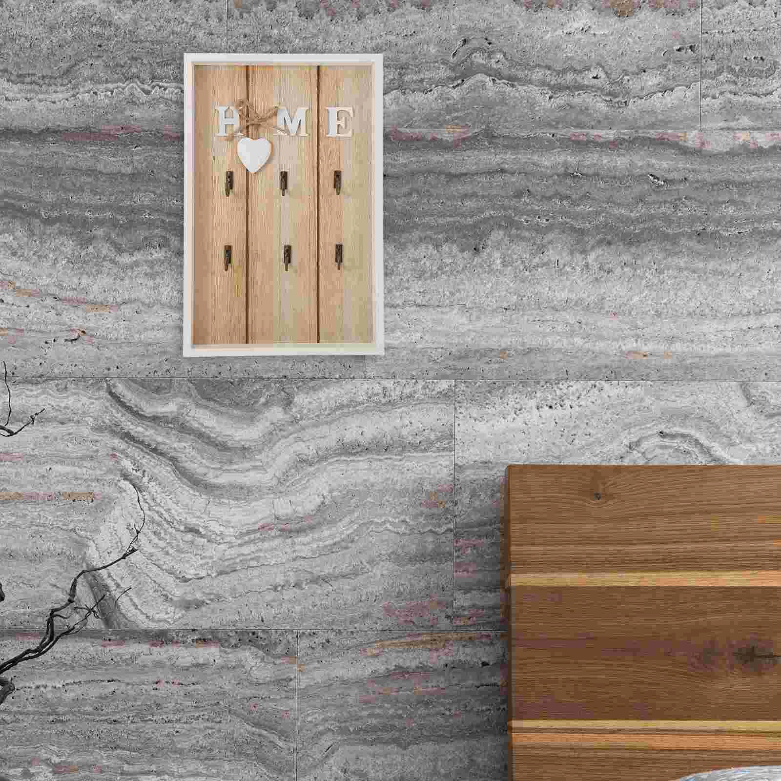 

1PC European Style Wooden Storage Box Multifunctional Wall Key Bag Clothes Hook Storage Shelf for Home Wall Decoration (HOME)