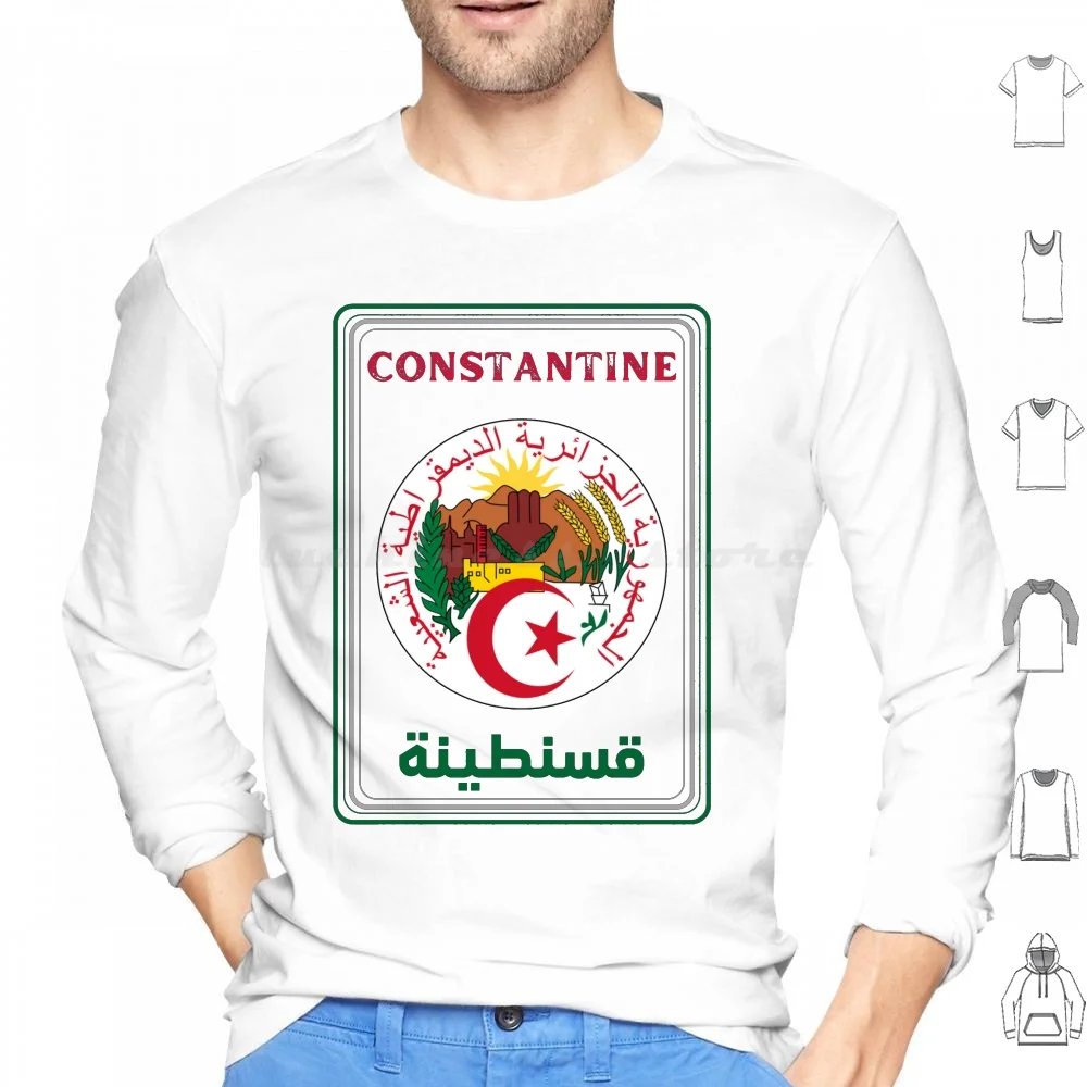 Algerian City Of Constantine Hoodie cotton Long Sleeve Constantine Algeria City Berber Coat Of Arms ? ? ? ? ? ? ?