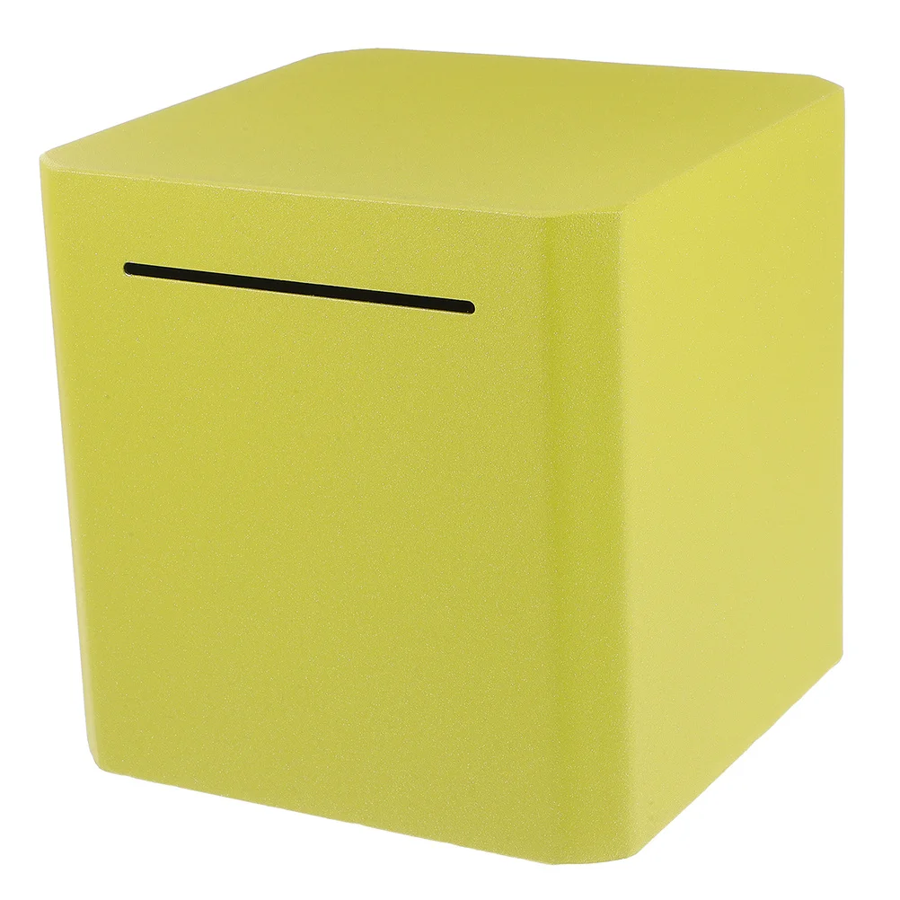 

Compact Stainless Steel Piggy Bank Square Saving Box Unbreakable Metal Money Jar Adult Piggy Bank Coins Container