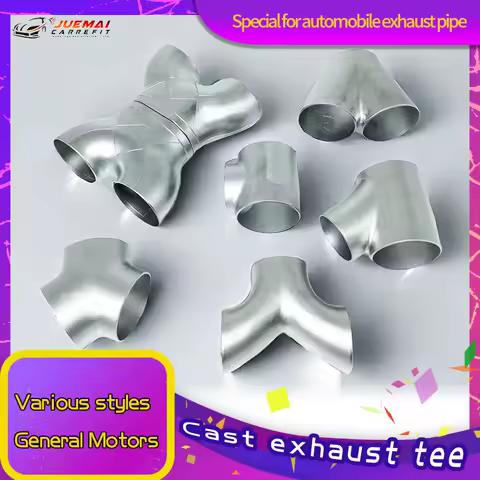 Auto Parts 304 Stainless Steel Y-type R-type Triangle Tee 51mm63mm76mm Welded Pipe Exhaust Pipe Welded Muffler Connection Pipe