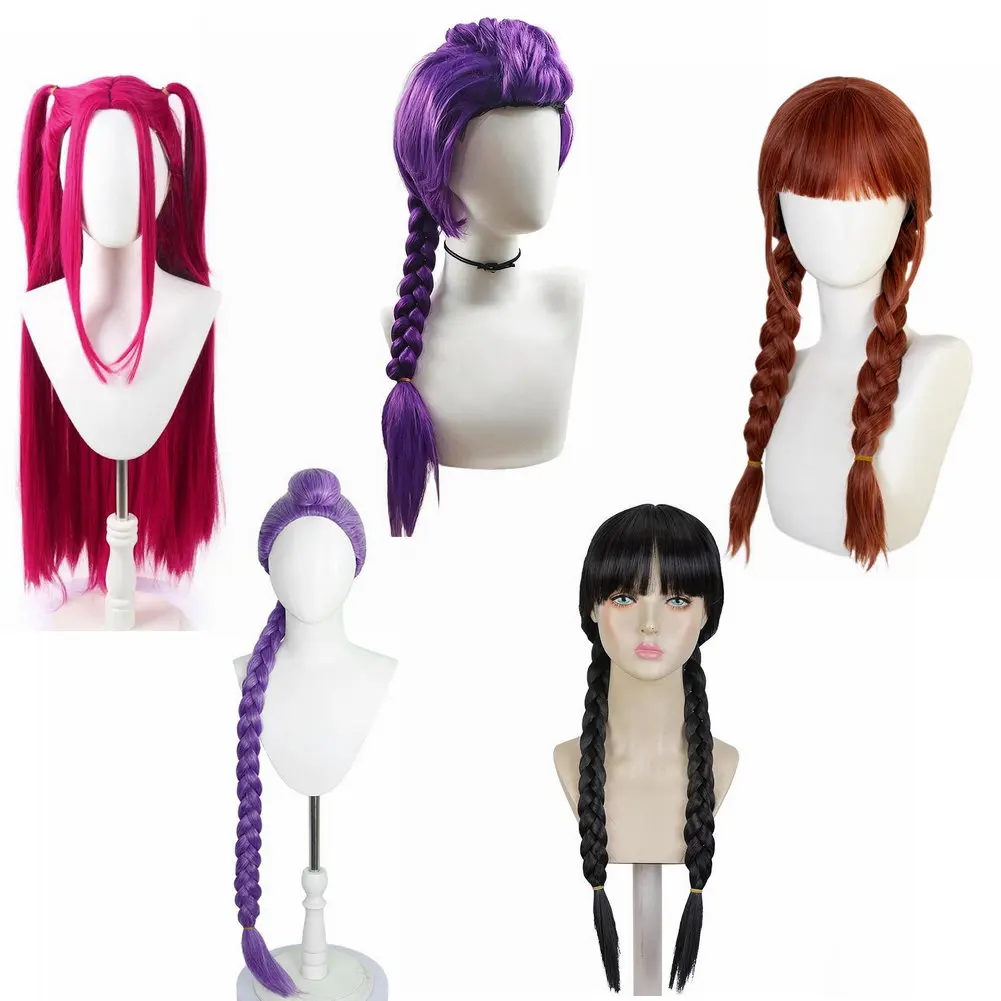 

For Kpop Demon Hunters Wig Saja Boys Baby Wig Men Women Synthetic Hair Free Wig Cap Cosplay Halloween Party Props Supplies