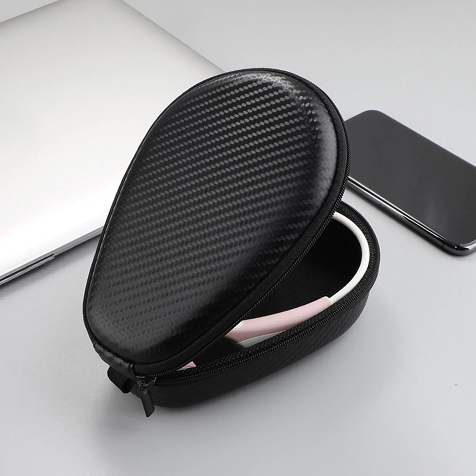 Headphone Case Headset Carry Bag Compatible for AfterShokz Black Carrying Cover
