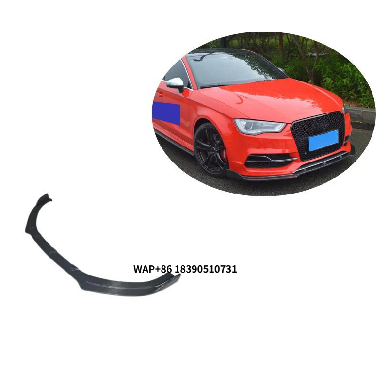 

S3 Rs3 Carbon Fiber Fibre Front Bumper Lip Splitter Fit for S3 Rs3 2014-2016