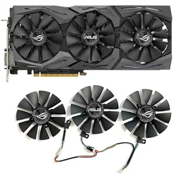 Кулер для графической карты ASUS Strix GTX 1070 OC 1080 1060 1080Ti RX 1080, 87 мм, 6pin, T129215SU GTX1060 1070 480