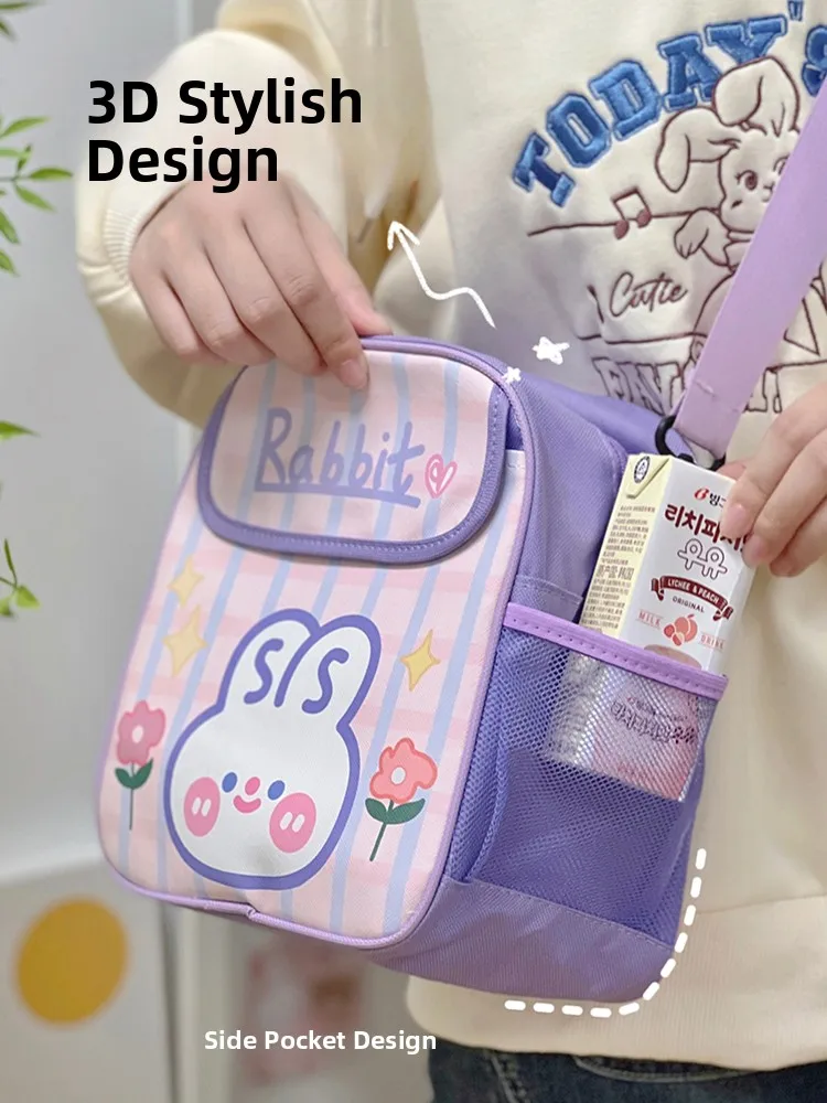 

Милая детская сумка-кроссбоди с кроликом для перекусов, весенний рюкзак для девочек, маленькая сумка для детского сада, сумка для малышей