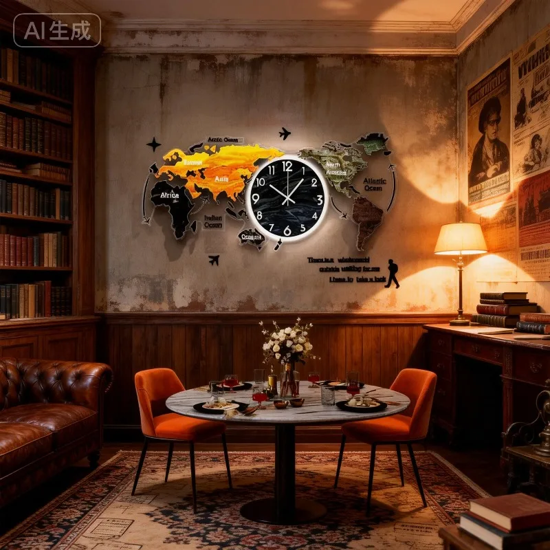 Luxury Led Silent Wall Clock Battery Powered Large Digital Wall Clock Wall Decoration Products Living Room Furniture for Rooms