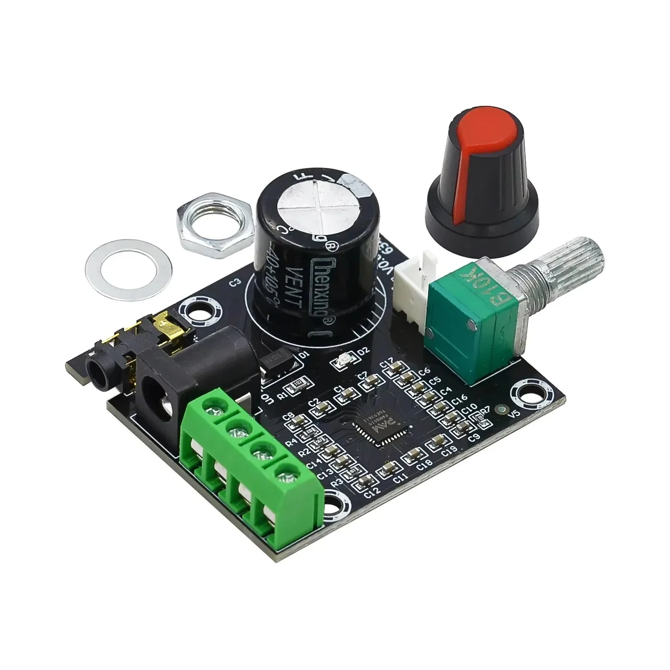 4pcs PAM8610 Digital Amplifier Board Dual Channel 2x15W High Power Class D Stereo Audio Module DC12V
