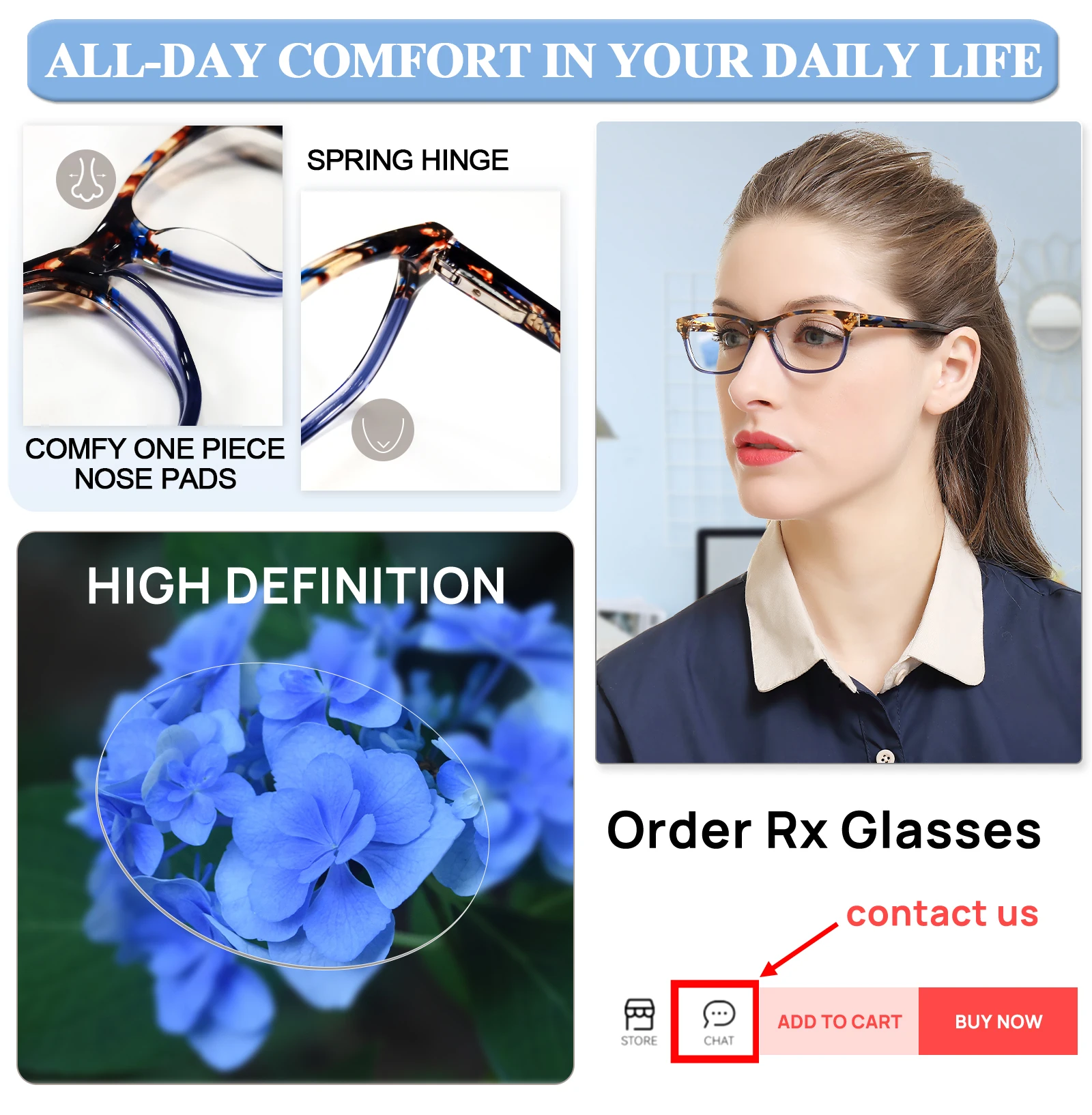 OCCI CHIARI acetato Vintage para mujer, gafas con montura cuadrada, diseño de marca de lujo, miopía, óptica, gafas graduadas, montura