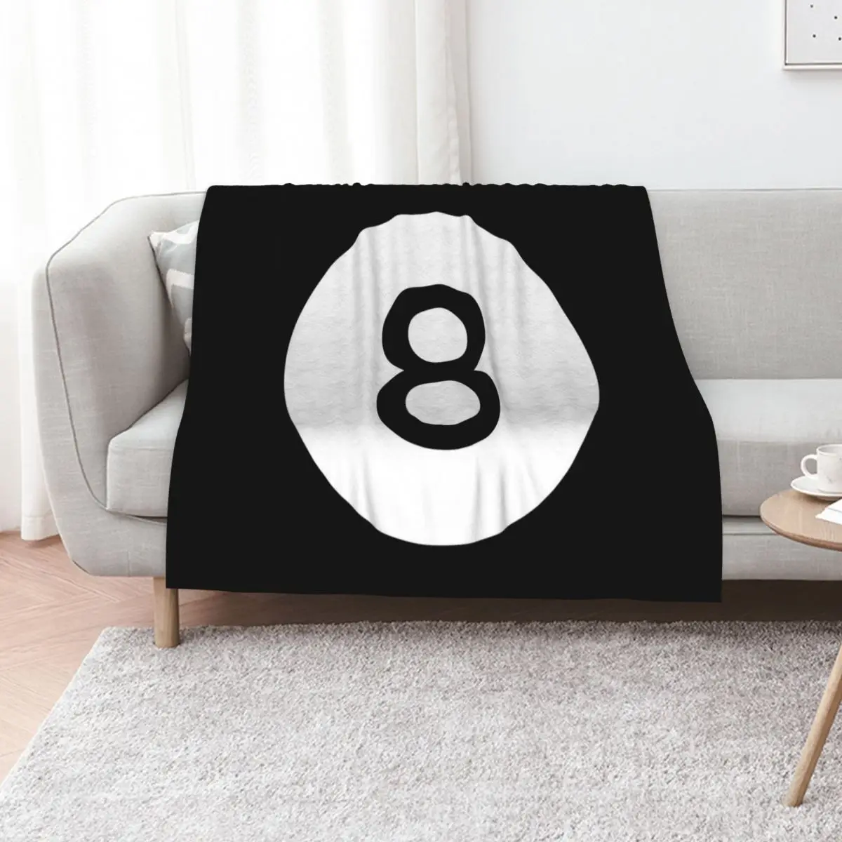 Manta térmica para piscina de biliardo de 8 bolas para viajes, peluda suave para mantas de sofá
