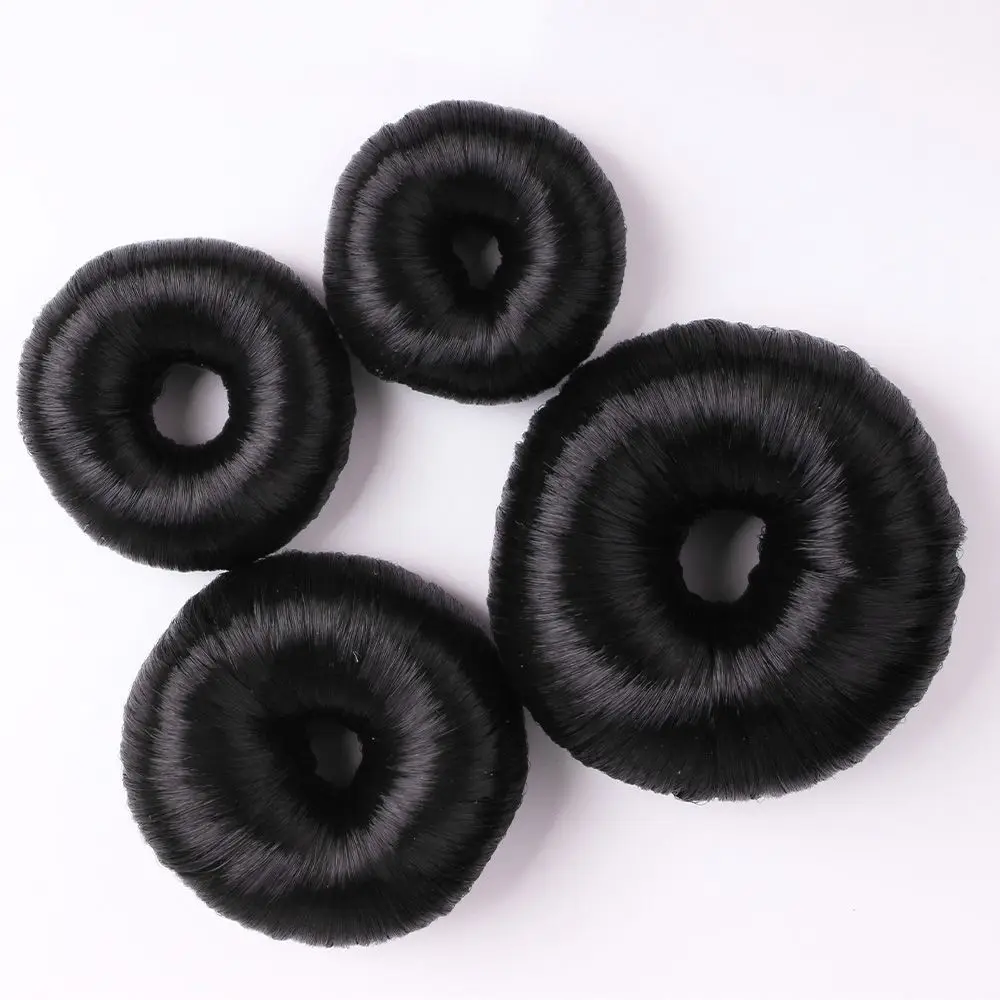 Women Elegant Hair Clip Hair Accessories Brown Black Hair Donut Shaper Bun Maker Hair Ring Hair Styling Tools