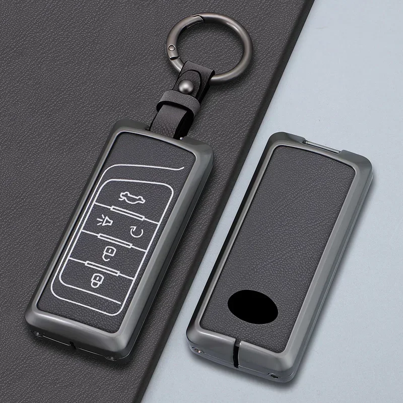 

Car Remote Key Case Cover For GAC Trumpchi GS7 GS8 GM8 GS5 GA6 GM6 Alloy Key Protect Holder Fob Keychain Accessories Car-Styling