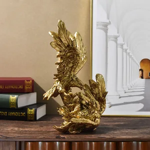 Resin-an american Golden Eagle, Heykel, Sanat ve Zanaat, Hayvan Heykeli, Model, Koleksiyon, Güzellik, Ev, Ofis, Masaüstü Dekor Figürleri amerikan kartalı heykelinin en büyük satışlarından 12'si-no. 12