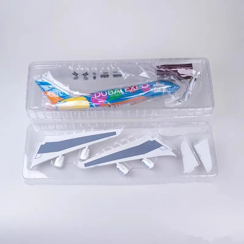 جديد 1/150 مقياس الإمارات A380 طائرة نموذجية طائرة الخطوط الجوية الطائرات ث ضوء دييكاست الراتنج جمع عرض اللعب الهدايا
