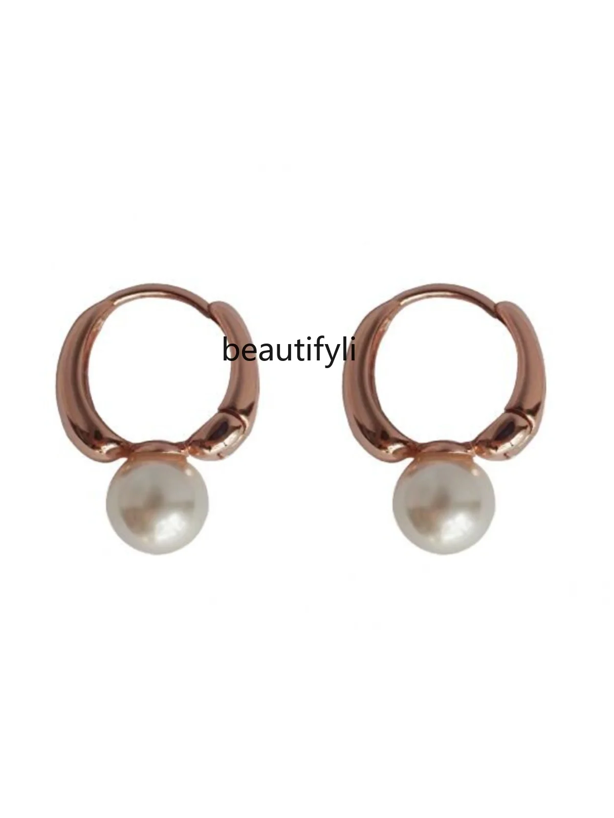 S925 sterling silver pearl earrings niche design sense light luxury temperament celebrity earrings