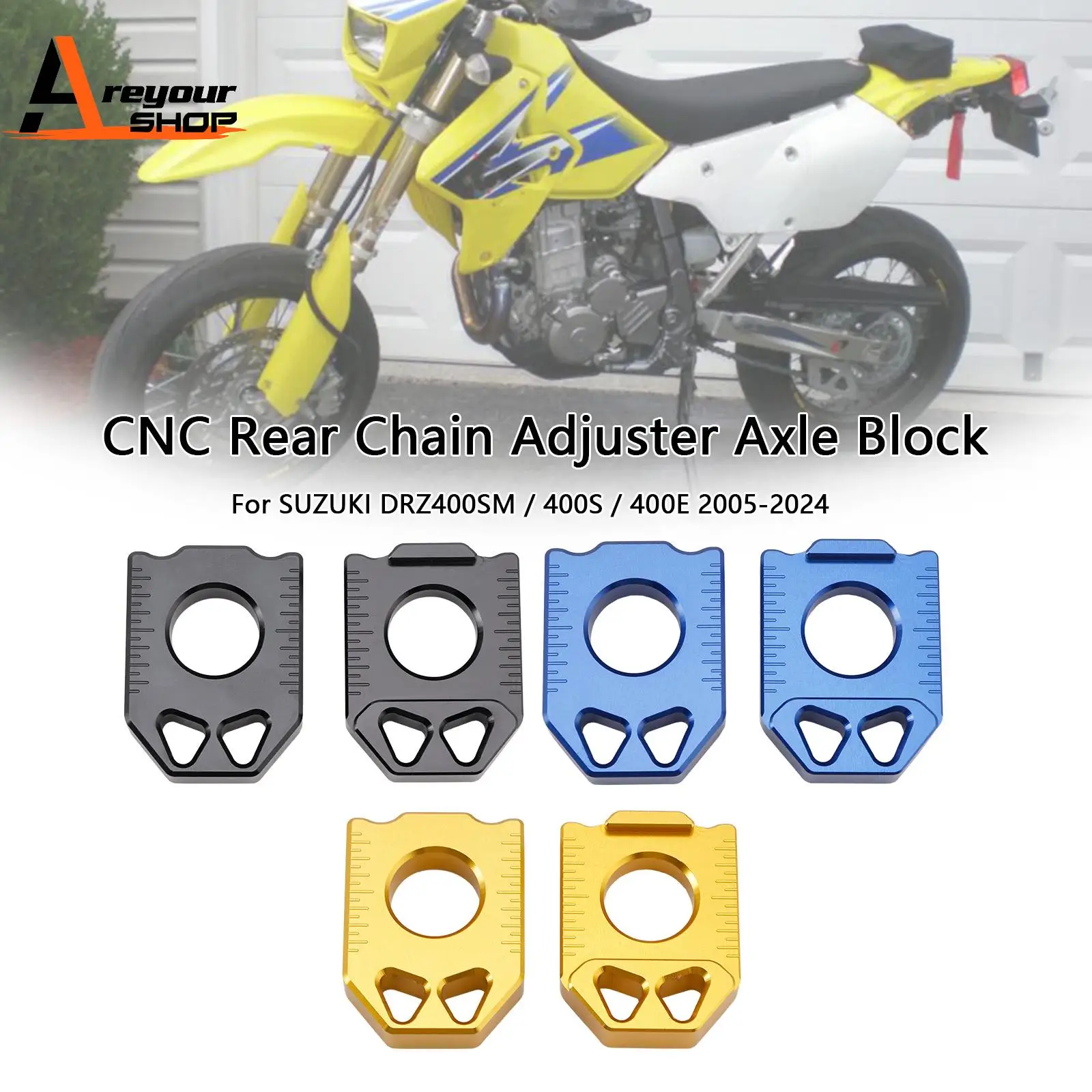 

Блок оси задней цепи с ЧПУ для SUZUKI DRZ400SM 400S 400E 2005-2024