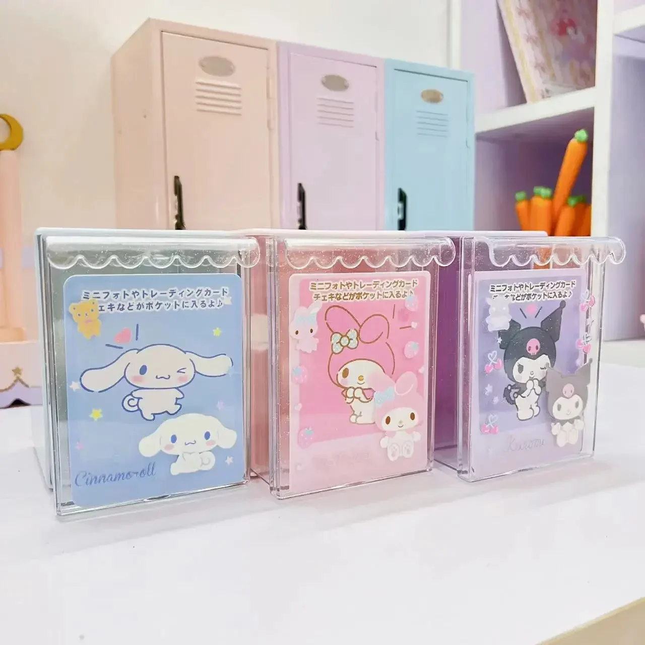 

Sanrio Cinnamoroll Kuromi My Melody Desktop Storage Box Drawer-Type Transparent Storage Box Student Gift