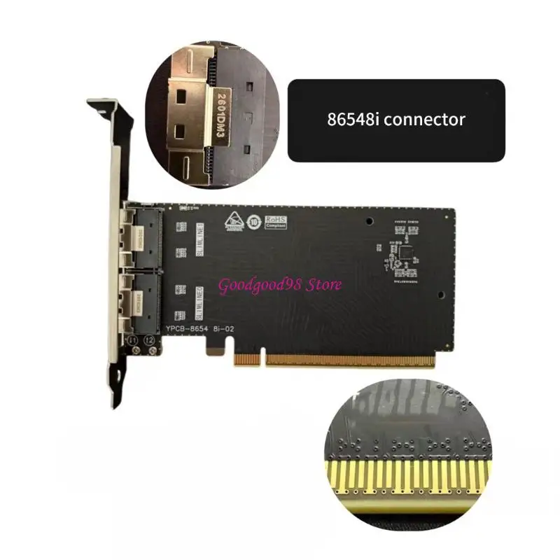 Conversion Card for PCIe x16 to SFF-8654 Drive Planning Use Work 
