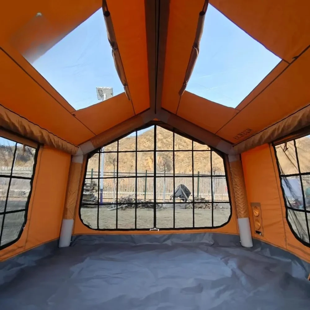 

9 ㎡ inflatable tent for all seasons, outdoor camping overnight, windproof and rainproof cotton spine tent for autumn and winter