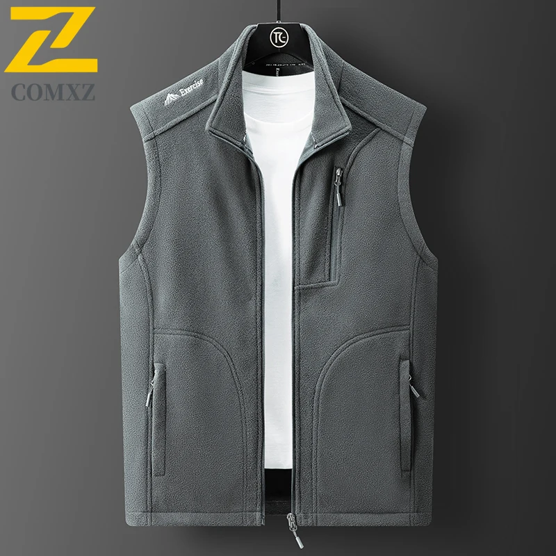 Winter Vests Jacket Men Women Fashion plus size 5XL Warm Wool Vest Men's Outdoor Camping Skiing Sleeveless Coat Work Waistcoat