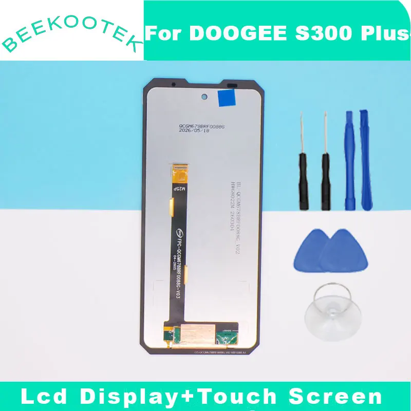 New Original DOOGEE S300 Pro S300 Plus V50 Pro LCD Display Touch Screen Display For DOOGEE S300 Plus Thermal Smart Phone