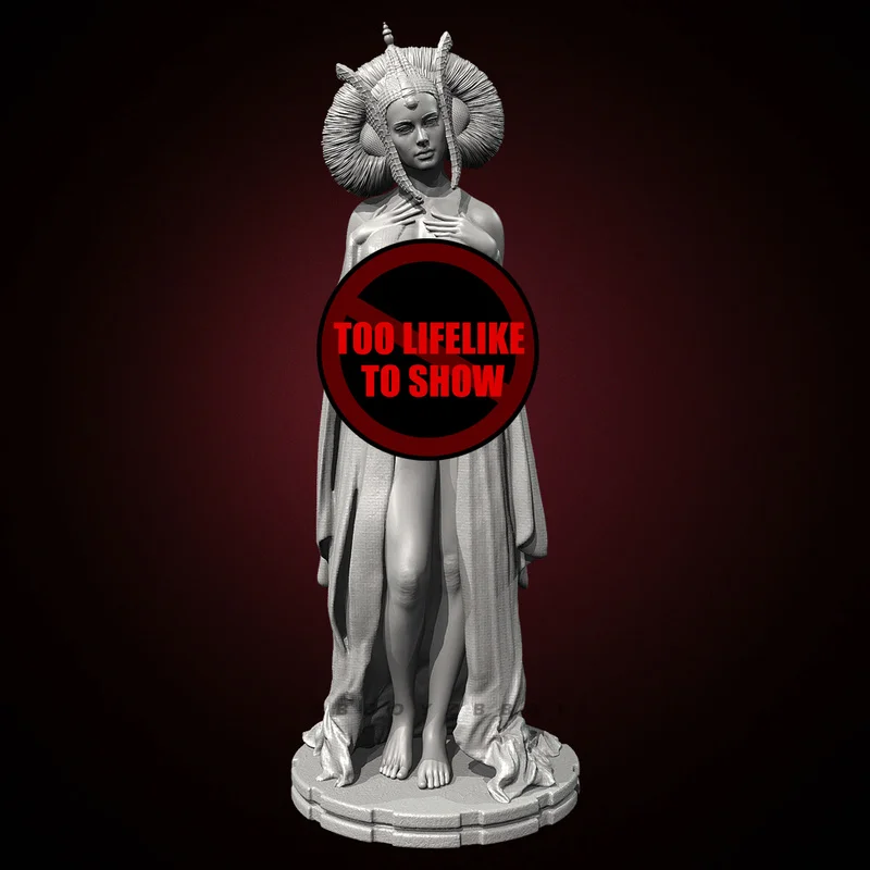 

50mm 75mm Interstellar Madam Resin Model Figure Gk Micro Miniature 3d Printed White Model Toy Unassembled And Unpainted Kit