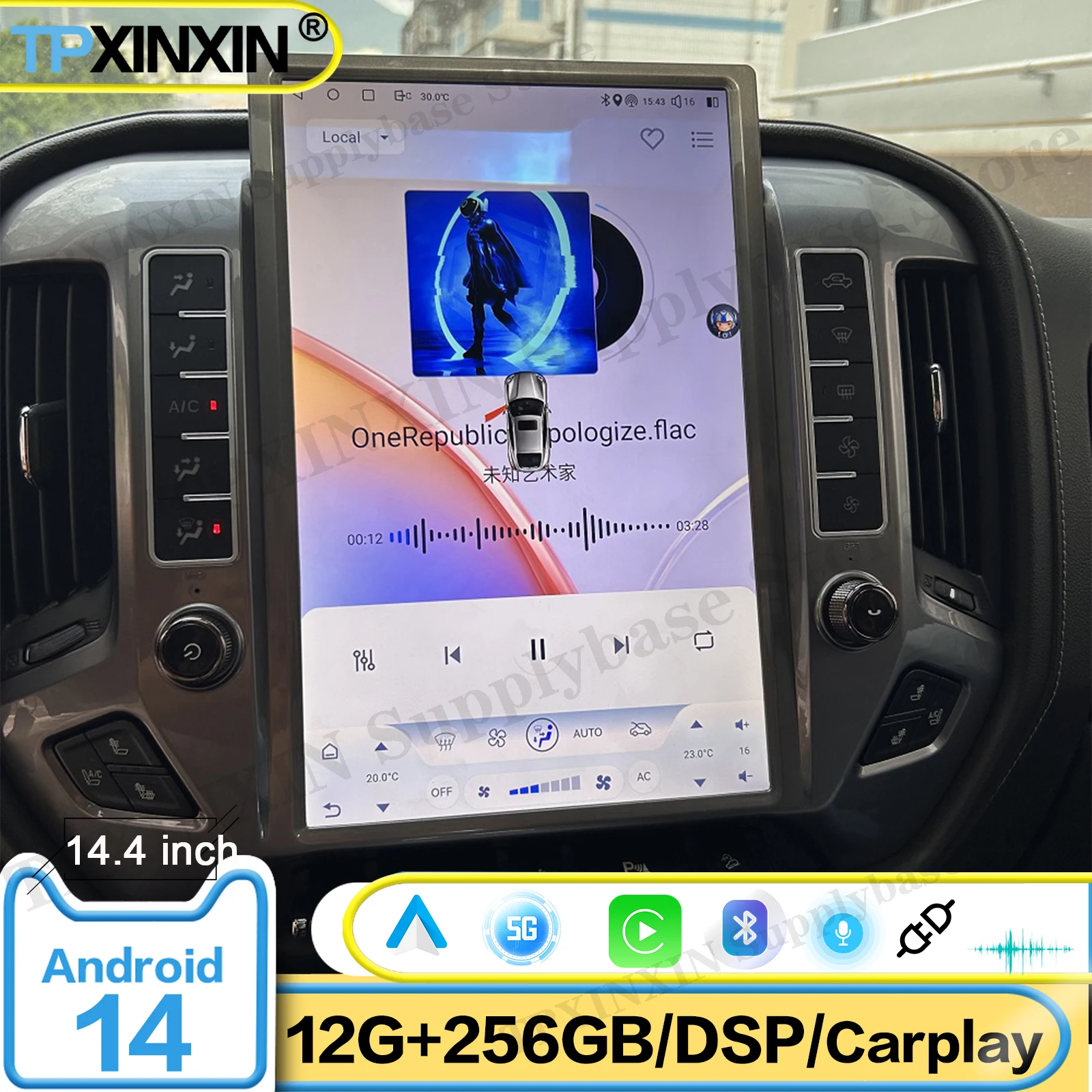 

14,4-дюймовый автомобильный радиоприемник стереоприемником для Chevrolet Silverado GMC Tahoe Denali 2013 ~ 2019 Android мультимедийный GPS-навигатор головное устройство