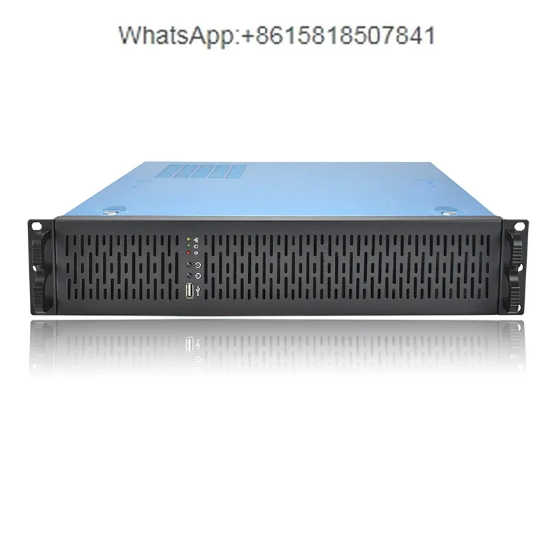 2U Rack PC Power Supply 380 Deep Compact Security Surveillance Video Storage MATX Industrial Hard Drive Chassis