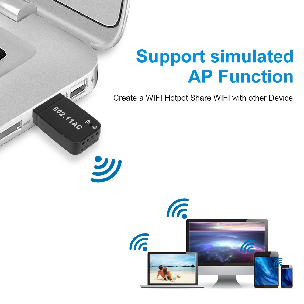 Адаптер Wi-Fi, Usb 3,0, 1300 м