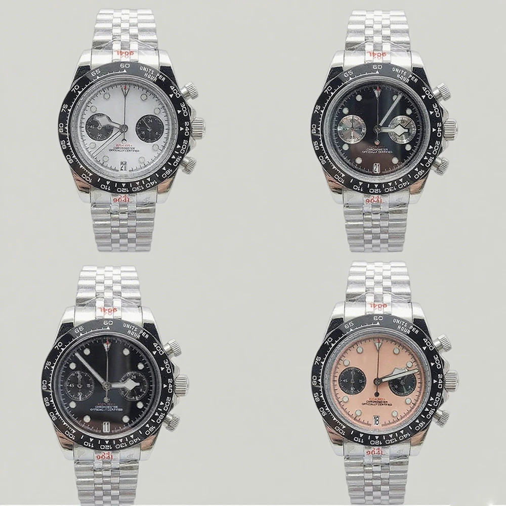 

Новые мужские кварцевые часы VK64 39,5 мм из нержавеющей стали 316L 50 м водонепроницаемые светящиеся сапфировые спортивные часы VK64