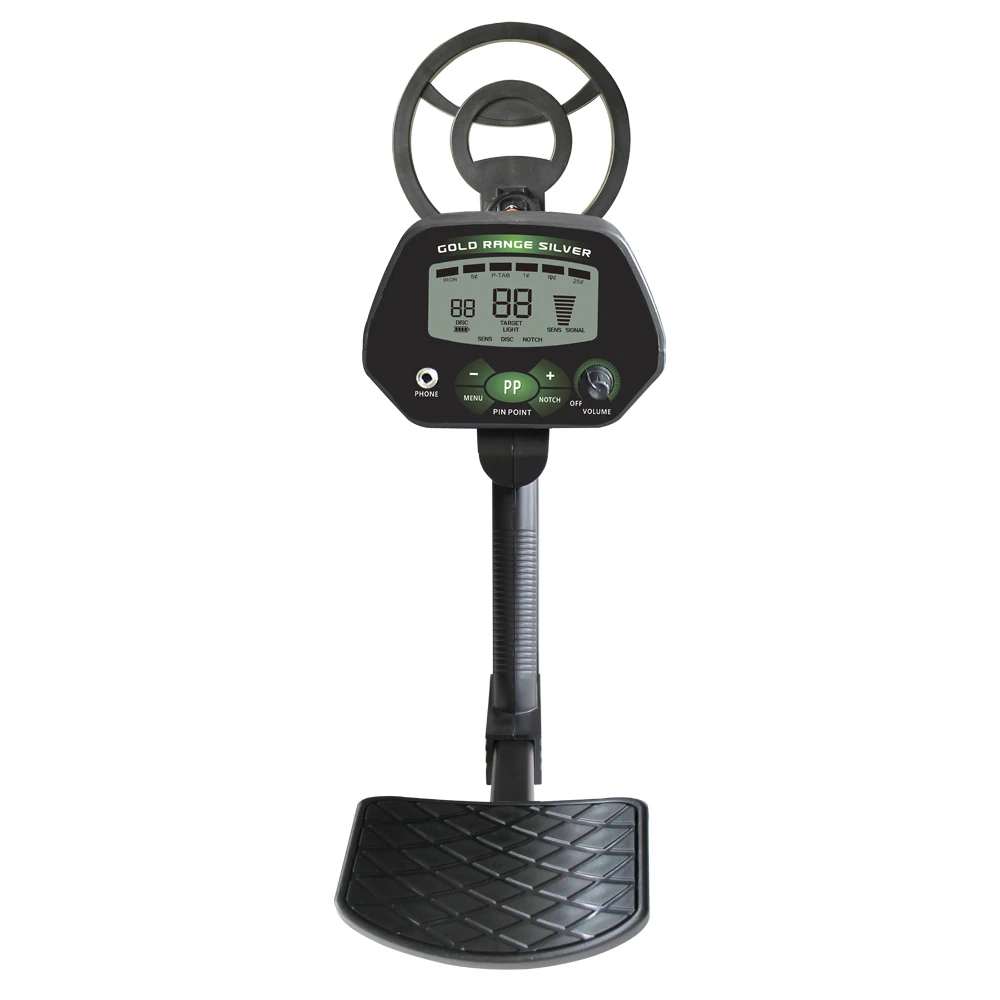 IP68 Waterproof Metal Detector for Adults with 10\'\' High Accuracy Search Coil , All Metal & Disc & Notch & Pinpoint Modes