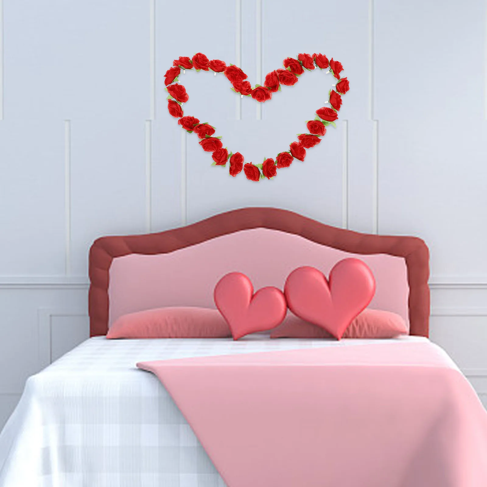 

30pcs Artificial Silk Rose Heads for Wedding Decoration Lifelike Pink 3cm Size Reusable Fake FlowersRose Petals