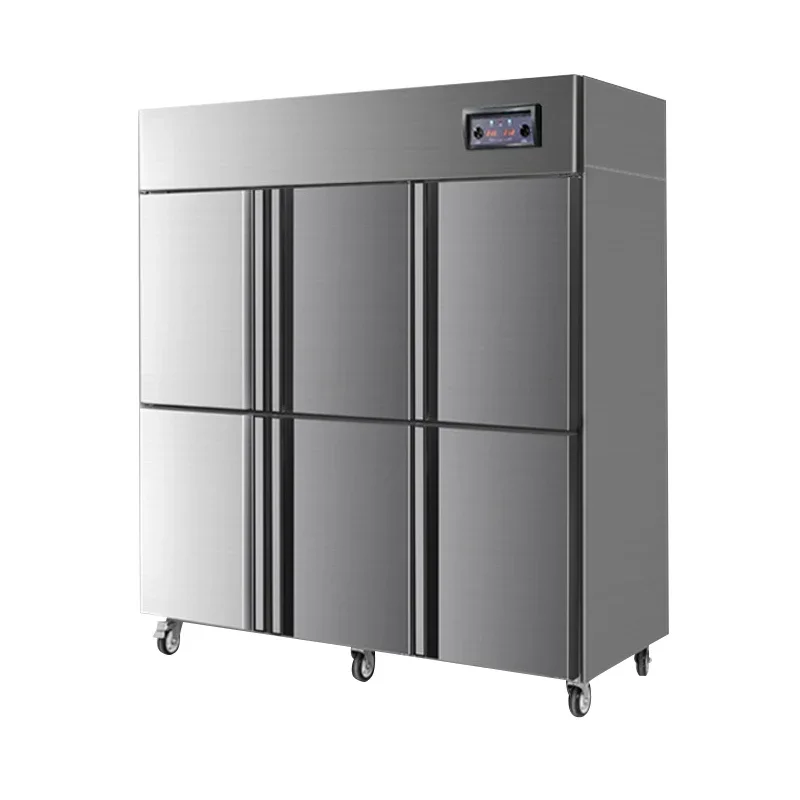 for Commercial Refrigeration Equipment Six Doors Upright Freezer Vertical Commercial Refrigerator