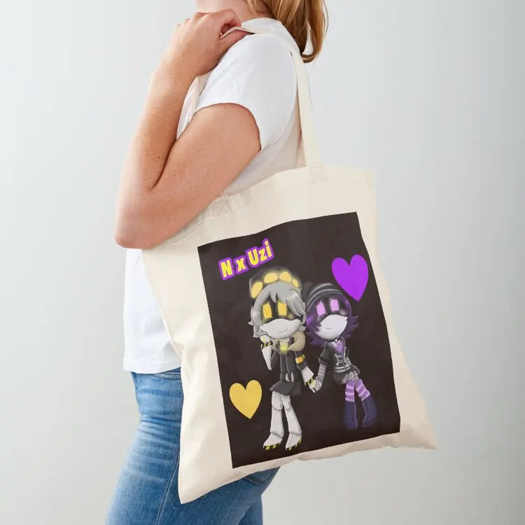 

N x Uzi Tote Bag Custom bag tote bags aesthetic custom canvas bag Candy bags
