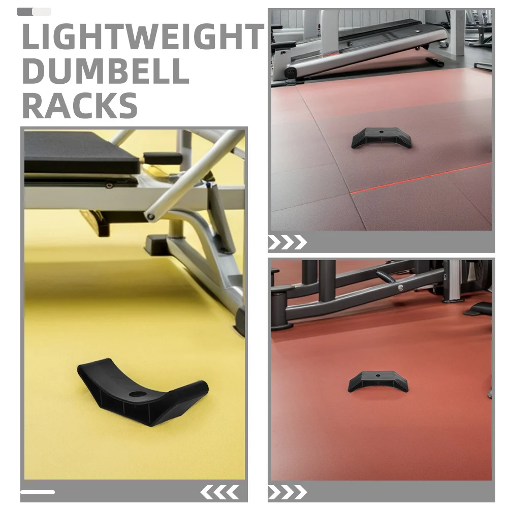 8 قطع من حامل الدمبل للياقة البدنية، حامل الدمبل ذو سعة تحميل قوية للمنزل وصالة الألعاب الرياضية وحماية أرضية الوزن، ملحقات تدريب الأثقال