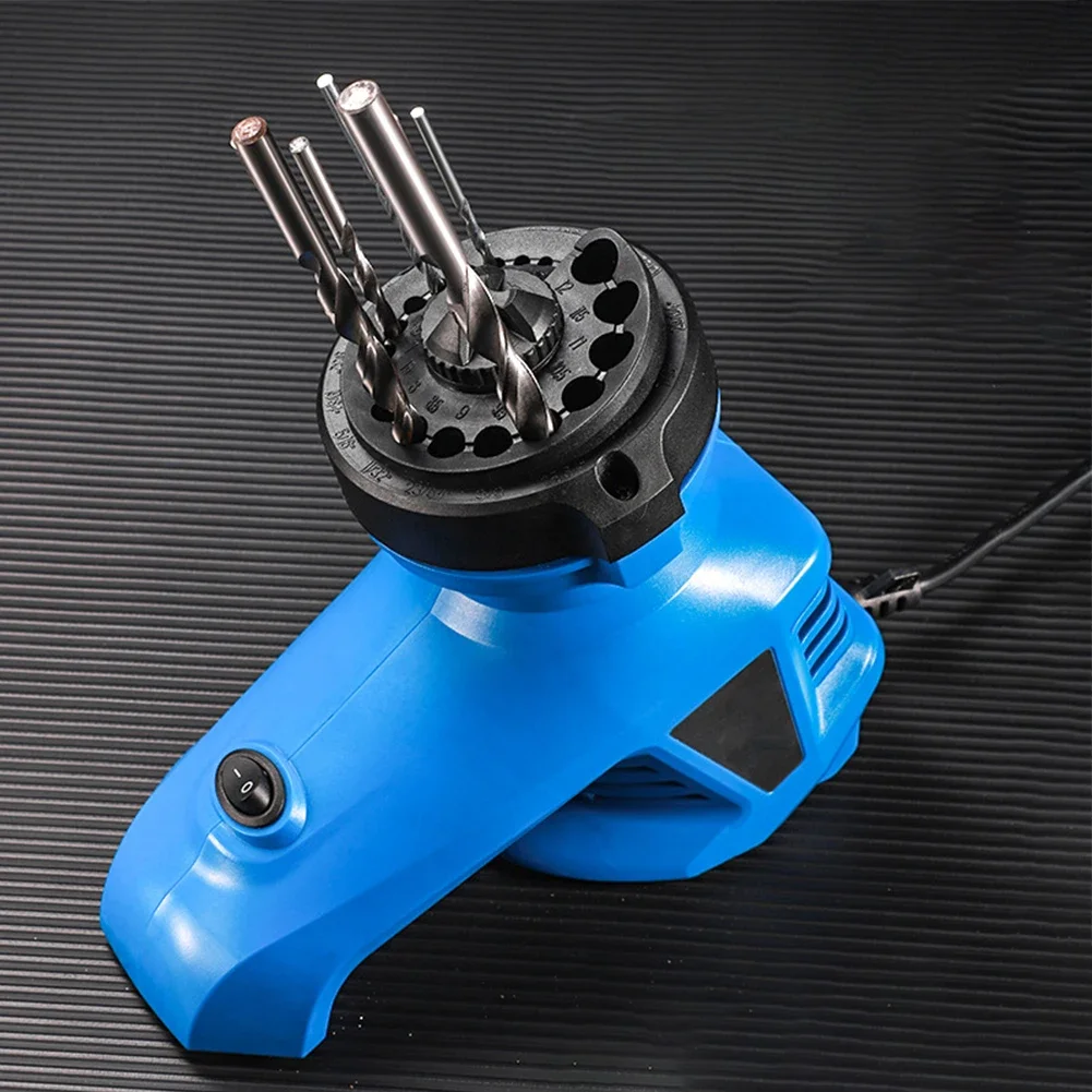 220V Electric Drill Bit Sharpener with 19 Grinding Holes for 3mm to 12mm Drill Bits Efficient and User Friendly Design