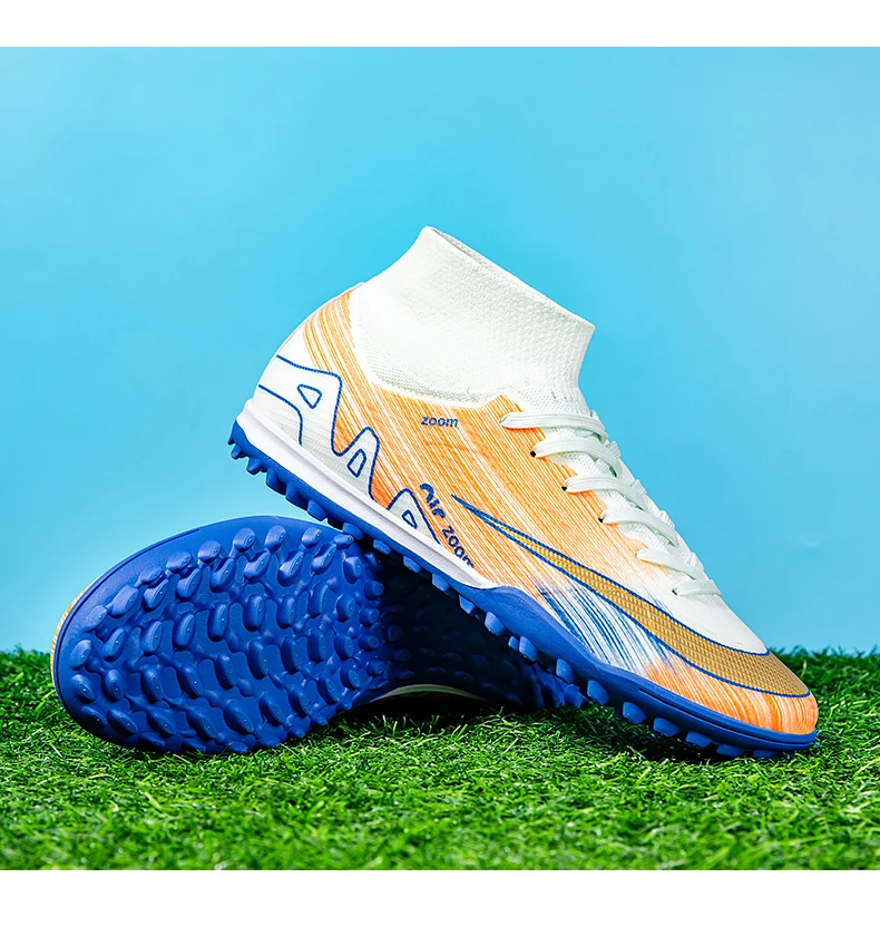

Turf Football Training Shoes TF Soleplate For Drill Exercises Enhanced Traction Control Breathable Upper Agile Movement