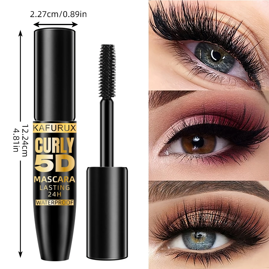 Mascara noir 5D imperméable, Extension de cils, en Fiber de soie épaisse, maquillage féminin, outils cosmétiques pour les yeux, cadeaux