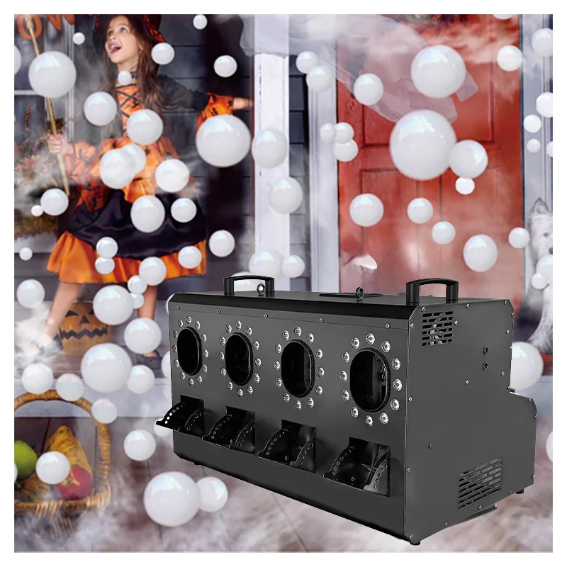 Lights & Remote Control for DJ Halloween Party Wedding Stage Effects Professional 1500W Fog Bubble Machine with 18 RGB LED