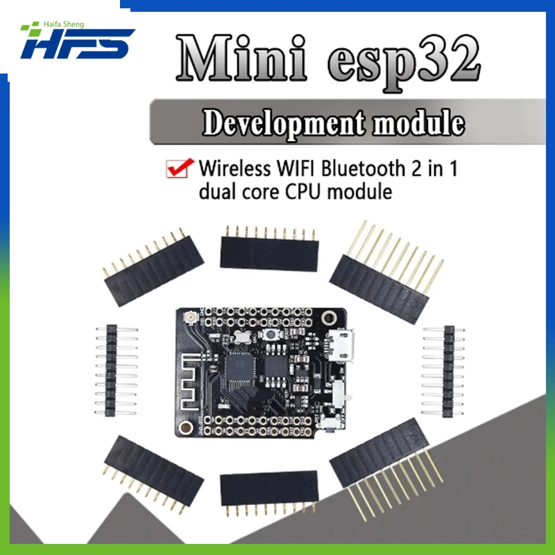 

MINI32 V2.0.13 ESP32 rev1 (rev one) WiFi + Bluetooth Module For D1 mini