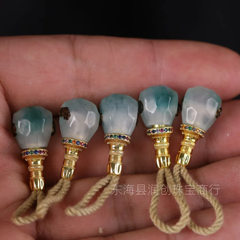Floating Flower Faceted Formless Split Three-Way Moon Bodhi Jewelry Accessories