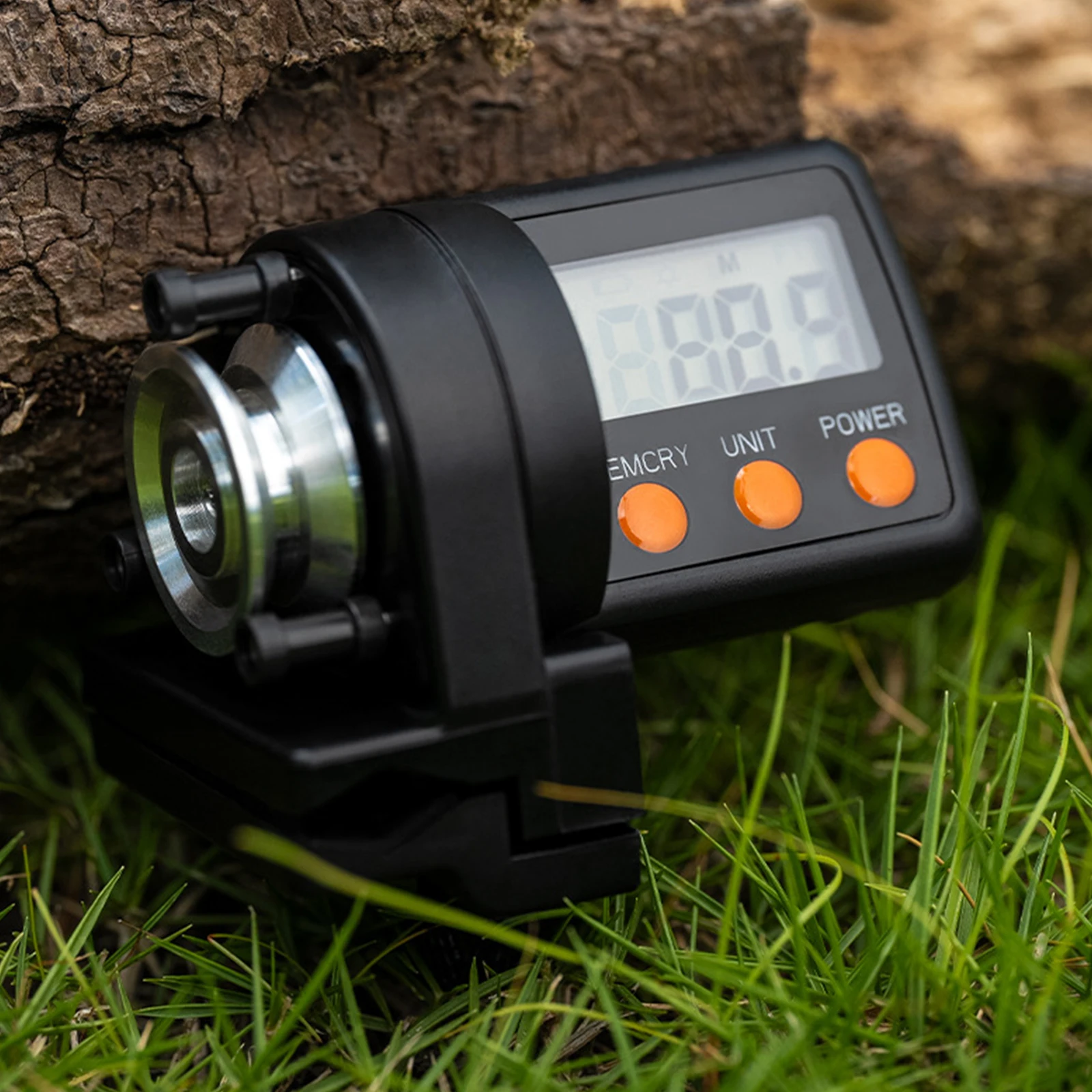 Spinning Reel Meter Measurer Roller Dual Direction 0.1m Precision Backlight 10 Memory 5-17mm Clamp ABS Shell